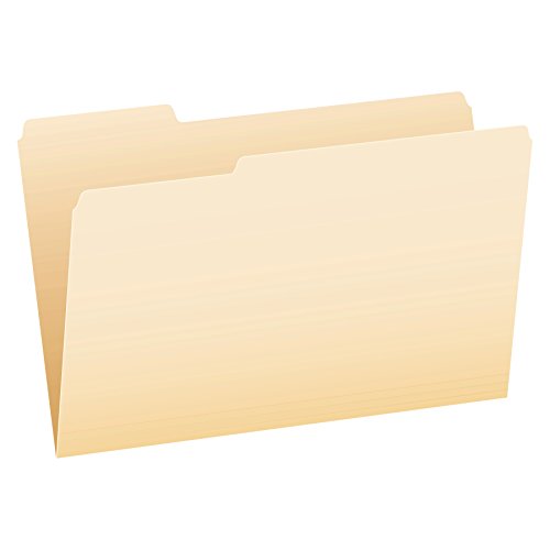 Pendaflex Manila Legal Size File Folders - 1/3-Cut Tabs in Left, Center, Right Positions for Easy Labeling - Manila Folders Ideal for Office, Home Office & Filing Cabinets, 100 Folders (Pack of 1)