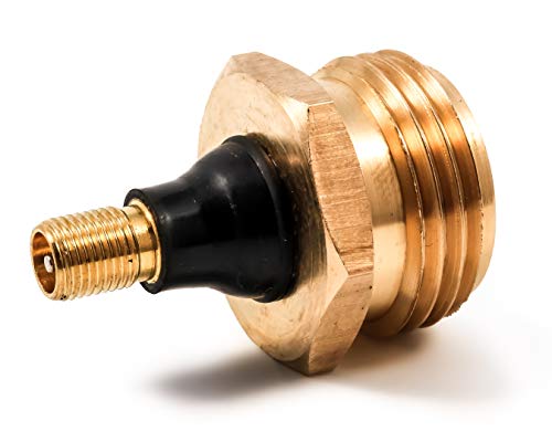 Camco RV Brass Blow Out Plug - Essential RV Winterizing Tool - Heavy-Duty Brass Construction - Helps Clear Your Water Lines During RV Winterization and Dewinterization (36153)