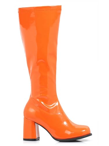 Ellie Shoes Women's Knee High Boot Fashion, Orange, 8