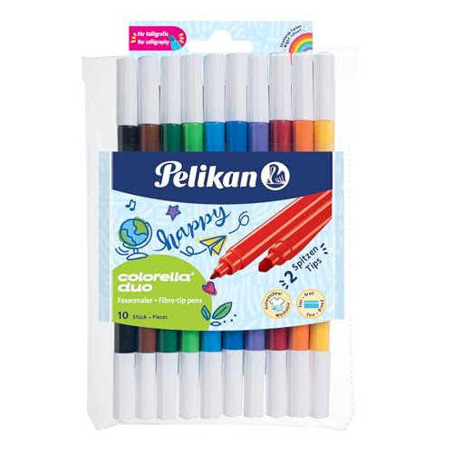 (-51%) Pelikan Filzstifte Colorella Duo,10 Farben im Kunststoff-Etui, 10 Stück