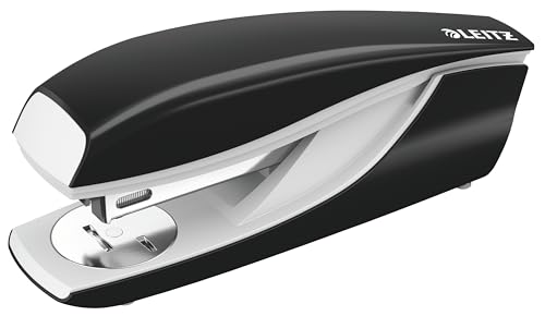 (-33%) Leitz Büroheftgerät für 30 Blatt, Tacker aus Metall mit Kunststoffelementen, Inkl. 200 Heftklammern, NeXXt Serie, Schwarz, 55020095