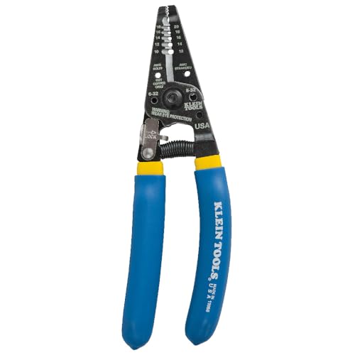 Klein Tools 11055EP Wire Cutter and Stripper, Made in USA, Stranded and Solid Wire Cutter, Cuts Copper