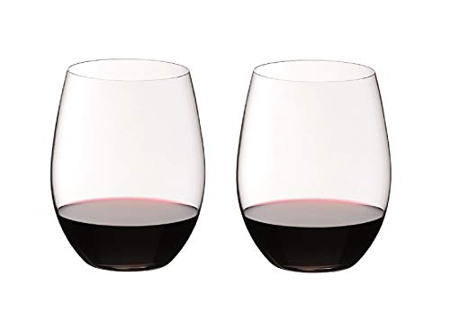 Riedel O Wine Tumbler Cabernet/Merlot Glass, Set of 2Unbreakable Wine Glasses Set of 6, 16 oz Plastic Wine Glasses with