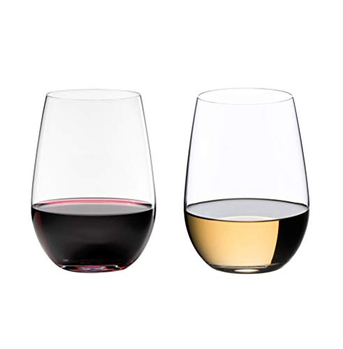 Riedel O Wine Tumbler Riesling/Sauvignon Blanc, Set of 2Libbey All Purpose Wine Glasses, Classic, White and Red Wine Gl