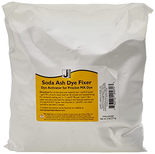 Jacquard Soda Ash Powder - Sodium Carbonate Washing Soda for Laundry & Dye Setting - Tie Dye Soda Ash - 5 lb Bag Soda Ash Dye Fixer - Super Washing Soda for Laundry & Fabric Dyeing