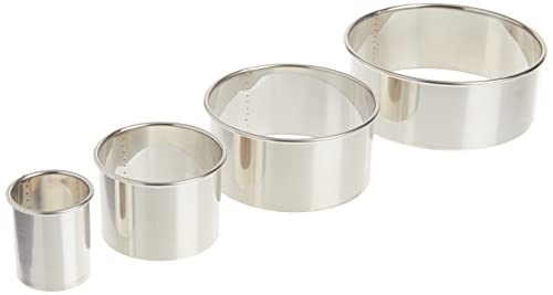 Ateco 4 Piece Stainless Steel Plain Edge Round Cutters Good Basic Set A quality set from the go-to