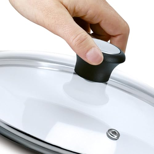 🔥 STARKER PREIS (-57%) Tefal 280975 GLASDECKEL L Mit Edelstahlrand Und Dampfregler L 24 Cm, Copper Black