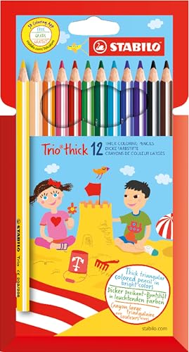 (-42%) STABILO - Dreikant-Buntstift - Trio dick - 12er Pack