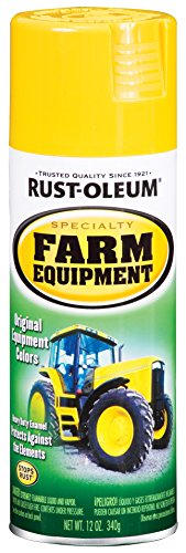 Rust-Oleum 7443830 Specialty Farm Equipment Spray Paint, 12 oz, JD Yellow