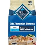 Blue Buffalo Life Protection Formula Adult Dry Dog Food, Helps Build and Maintain Strong Muscles, Made with Natural Ingredients, Chicken & Brown Rice Recipe, 15-lb. Bag