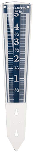 AcuRite 5-Inch Capacity Easy-Read Magnifying Rain Gauge