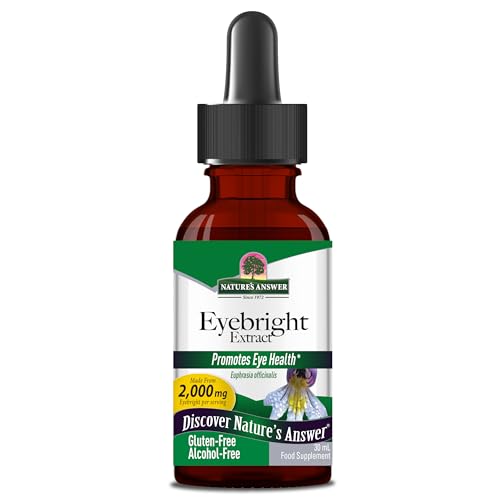 Nature's Answer Eyebright Herb | Supports Healthy Eyes & Vision | Non-GMO | Alcohol-Free, Gluten-Free, Kosher Certified, Vegan & No Preservatives 1oz