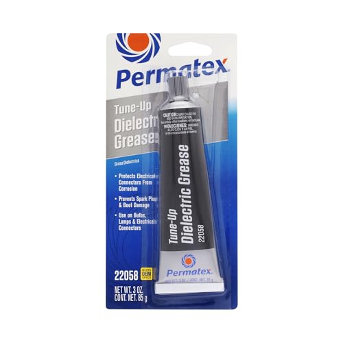 Permatex 22058 Dielectric Tune-Up Grease, 3oz. - High Performance Dielectric Grease Used To Protect Terminals, Spark Plugs, Wiring And Other Electrical Connections Against Salt, Dirt, And Corrosion