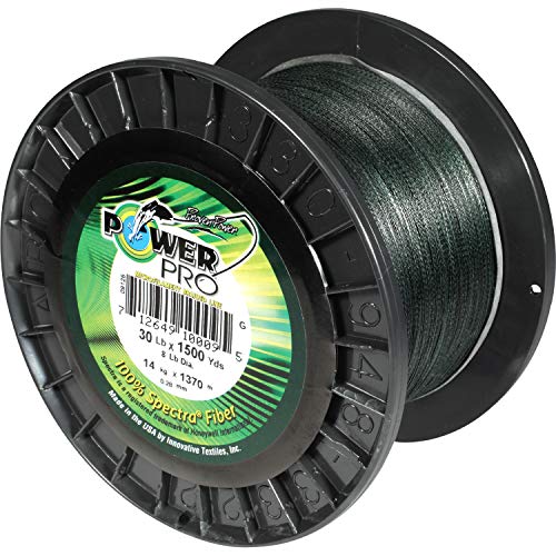 PowerPro Braided Fishing Line - Moss_Green - 65lb - 500yd/455m (21100650500E)
