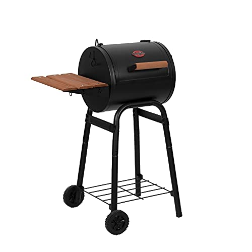 Char-Griller Patio Pro Charcoal Grill and Smoker 250 sq in with Cast Iron Grates
