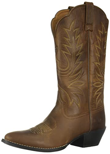 Ariat Heritage Round Toe Western Boots - Women’s Leather Cowgirl Boots
