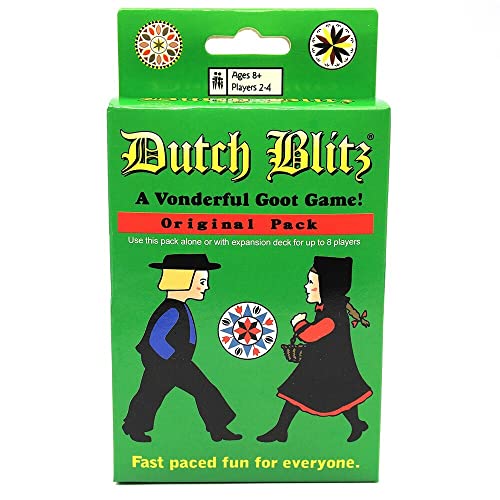 Dutch Blitz: The Original Fast Paced Card Game, Contains 160 Cards, Quick and Easy to Learn, Great Family Game, Fun for Everyone, for 2 to 4 Players, for Ages 8 and Up