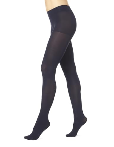 Hue Women's Super Opaque Tights with Control Top, Navy, 2