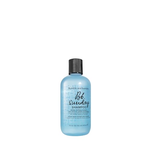 Bumble and bumble. Sunday Weekly Clarifying Shampoo | Gently Deeply Cleanses | Removes Residue Excess Oil + Pollutants | Scalp Care | For All Curly, Wavy, Straight Hair | Standard Size, 8.5 Fl Oz