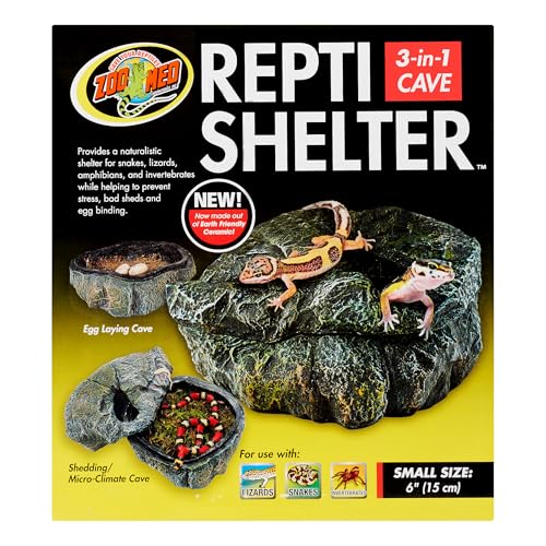 Zoo Med Reptile Shelter 3 in 1 Cave, Small