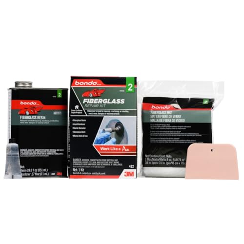 Bondo Fiberglass Resin Repair Kit, 00422, 0.9 Quart