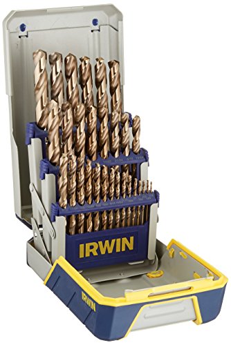 IRWIN Drill Bit Set M35 Cobalt Alloy Steel 29-Piece 3018002 with Carrying Case