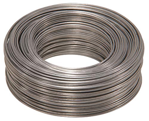 Hillman Steel Wire Rope 20 Gauge Galvanized Hobby Cable Wire, 20 x 175', Corrosion Resistant, Holds 15 lbs, Ideal for Crafts & DIY, Silver | 123106