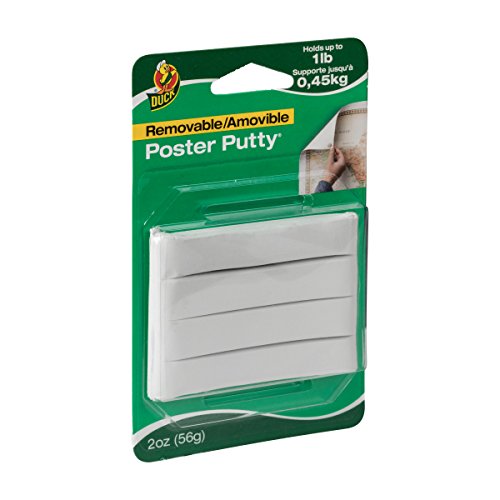 Duck PTY-2 Brand Removable Mounting Poster Putty, 2 oz., White (1436912)