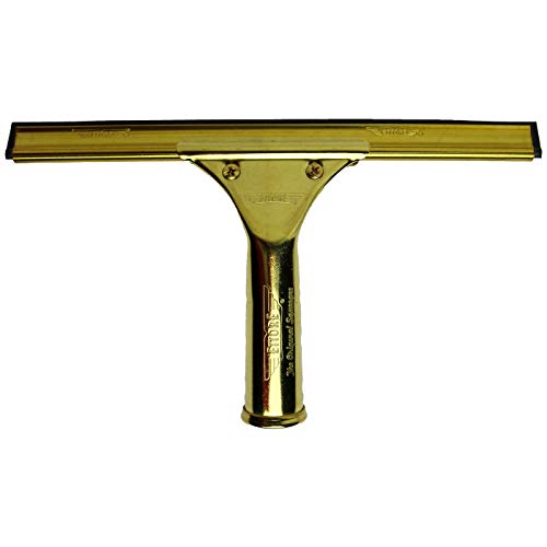 Ettore 10010 Brass Squeegee with 10-Inch Rubber Blade