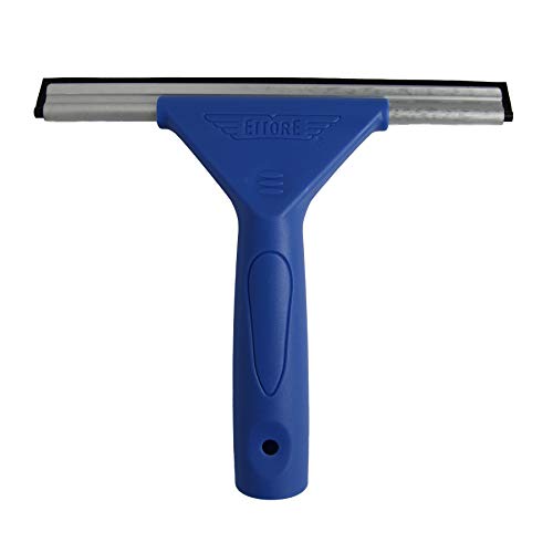 Ettore 17008 8-Inch All Purpose Window Squeegee Lifetime Silicone Blade Blue