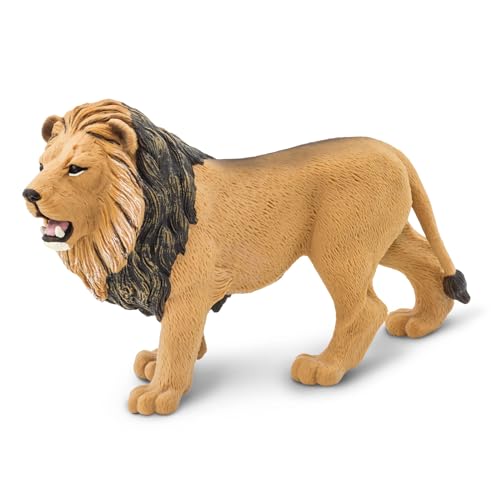 Safari Ltd. Lion Figurine - Realistic 5.5" Wildlife Figure - Educational Toy for Boys, Girls, and Kids Ages 3+