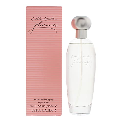 Estée Lauder Pleasures Eau de Parfum Spray with Notes of Lilies, White Peonies & Jasmine | Perfumes for Women, 3.4 Fl Oz