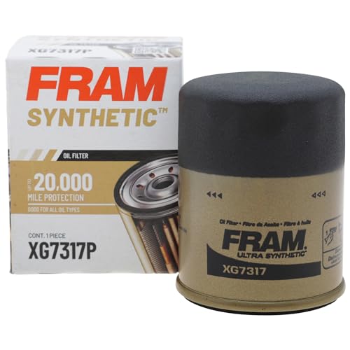 FRAM Ultra Synthetic XG7317 20K Mile Change Automotive Replacement Engine Oil Filter for Synthetic Oil Changes, Premium Vehicle Engine Protection Oil Filter for Select Vehicle Model Years