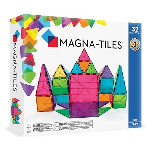 MAGNA-TILES Classic 32-Piece Magnetic Construction Set