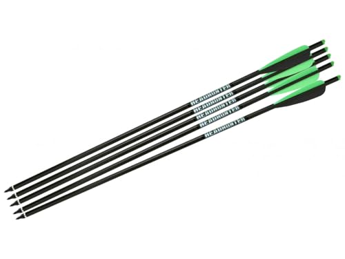 Barnett Outdoors Carbon Crossbow Arrows 5-Pack, Lightweight Hunting Bolts with Half-Moon Nock and Field Points, 22"
