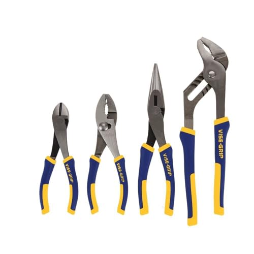 IRWIN VISE-GRIP Pliers Set, 4-Piece (2078707), BlueIRWIN Tools Vise-Grip GrooveLock Pliers Set, V-Jaw, 2 Piece, 2078709