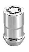 McGard 24137 Chrome Cone Seat Wheel Locks (M12 x 1.5 Thread Size) - Set of 4 Locks and 1 Key