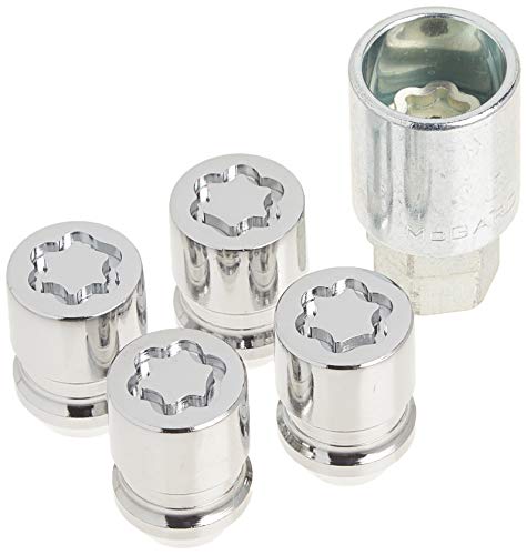 McGard 24157 Chrome Wheel Lock Set, Cone Seat, M12x1.5 Thread, 13/16 Key Hex