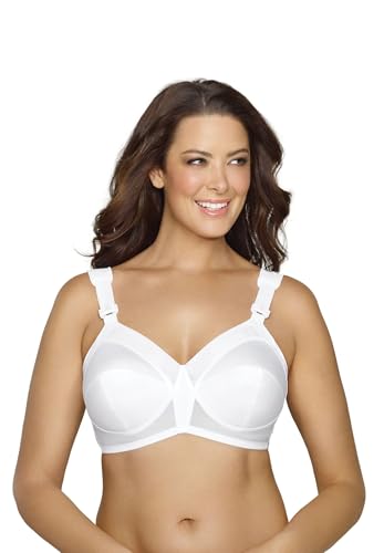 Exquisite Form Womens Fully Original Support Coverage Bra, White, 38D US
