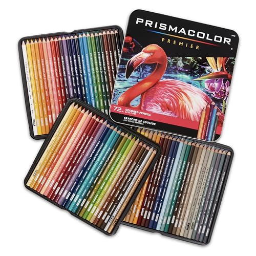Prismacolor Colored Pencils, Premier Soft Core Pencils, Assorted, 72 Count - Ultra-Smooth, Durable, Vibrant Colors