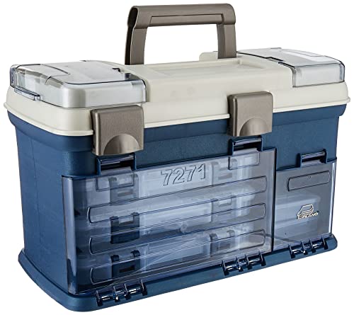 Plano Tackle System Box Premium Storage Blue Silver