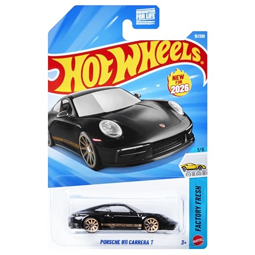 Carrinho Sortido Hot Wheels Diecast, Carro de Metal Básico, Estampas Coloridas e Acabamento Realista, para Crianças a Pa...