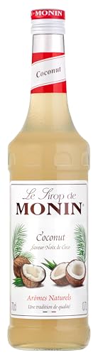 MONIN Premium Coconut Syrup 700 ml for Coffee and Cocktails. Vegan-Friendly, Allergen-Free, 100% Natural Flavours and Colourings
