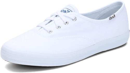 Keds Women's Champion Sneaker,White Canvas,7.5 M
