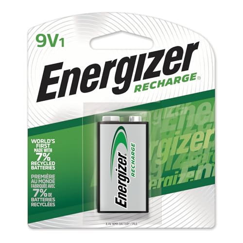 Energizer Recharge Universal Rechargeable 9V Batteries, 1 Pack