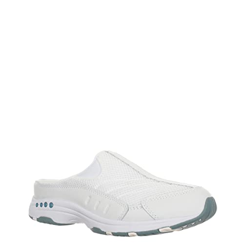 Easy Spirit womens Traveltime Mule, White 130, 8 US