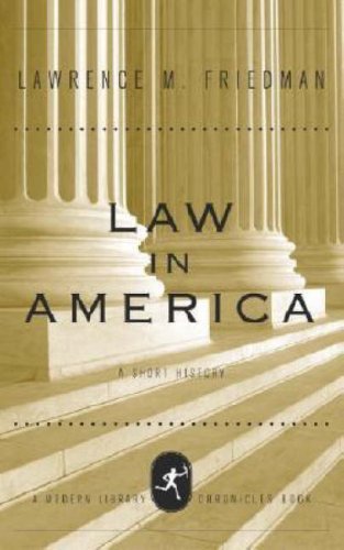 Law in America (By: Lawrence M. Friedman) cover