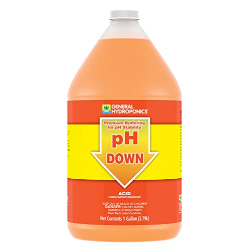General Hydroponics pH Down Liquid Premium Buffering For Stability, 1-Gallon