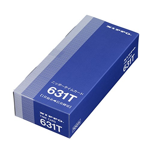 ニッポー タイムカード NTR-2500、2700用 631T(月末締)の商品画像