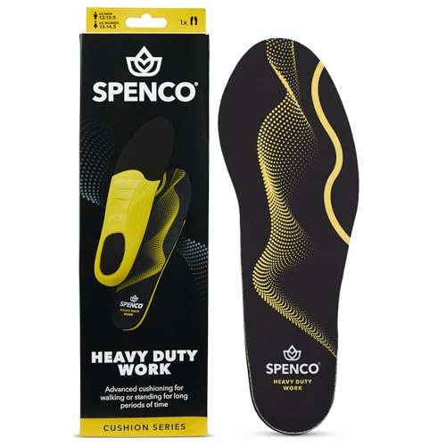 Spenco Polysorb Schuh-Einlegesohle, strapazierfähig, maximaler Komfort und Unterstützung, für Damen 43-46 / Herren 42-44